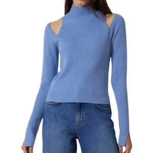 French Connection Lydia Cut Out Knit Top Sweater